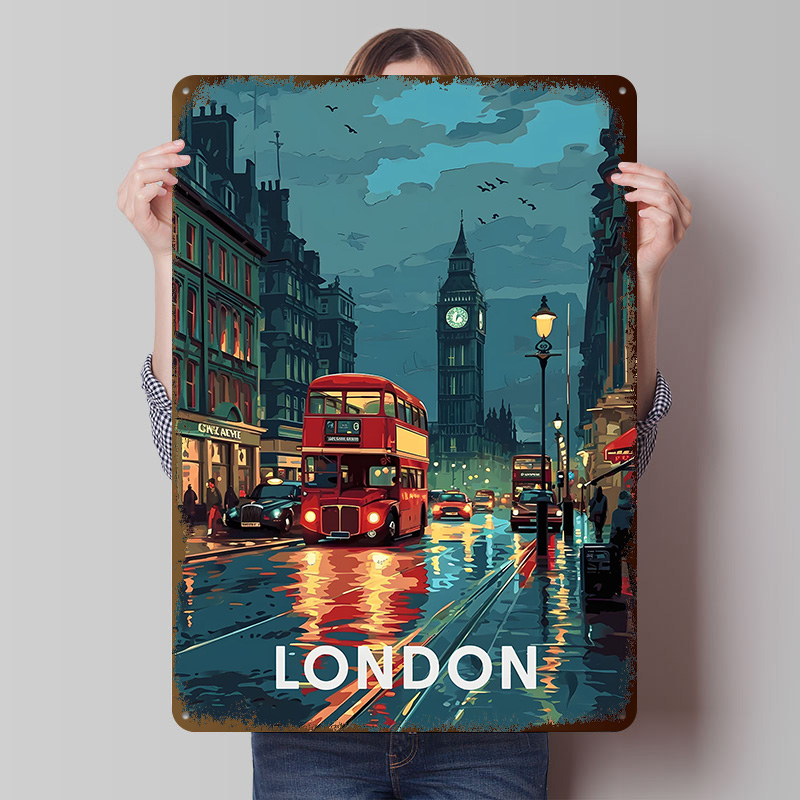 Retro Gaming In London - Poster in Latta del Big Ben