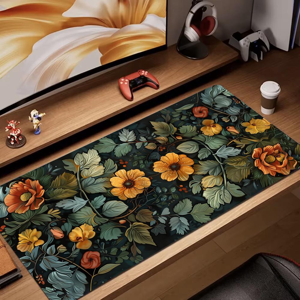 Mouse Gaming Retro - Retro fiore arte rendering Mouse Pad