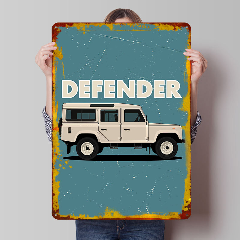Retro Gaming Uk - Poster in Metallo Lungo UK Car