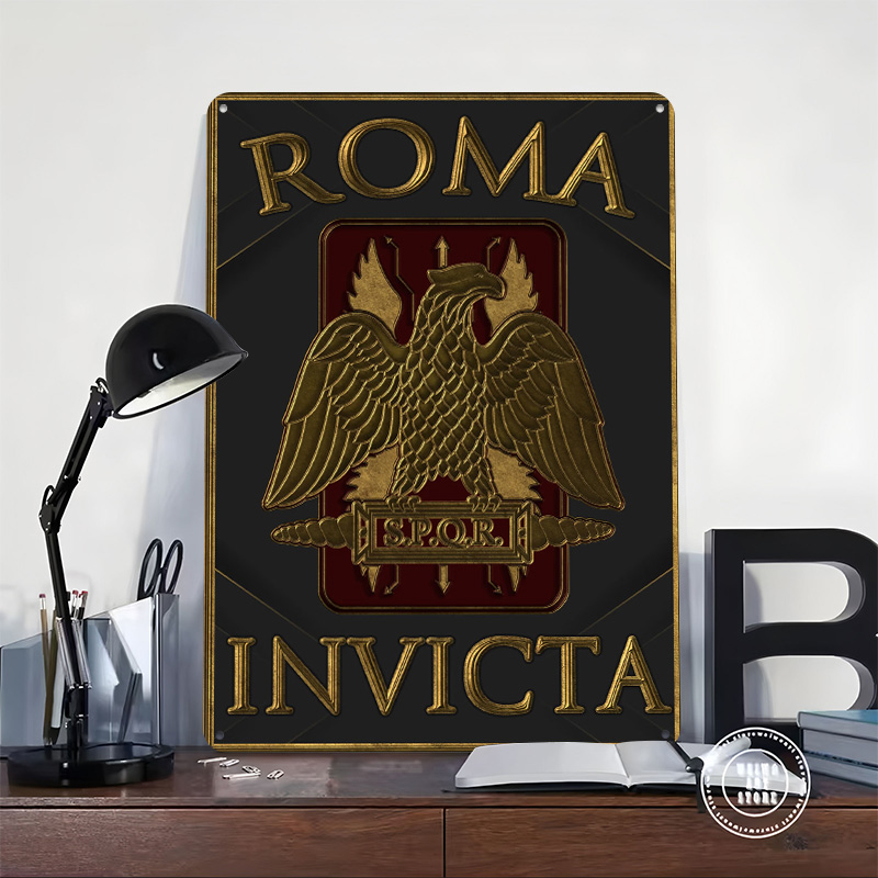 Targa in Latta SPQR Roma Invic - Retro Gaming Empire recensione e prezzo