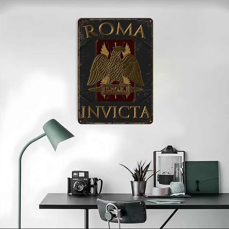 Targa in Latta SPQR Roma Invic - Retro Gaming Empire recensione e prezzo