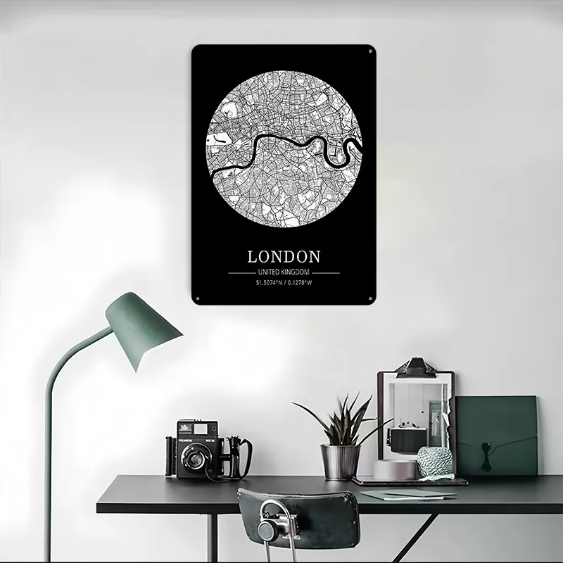 Targa in Latta con Mappa di Lo - Retro Gaming In London recensione e prezzo