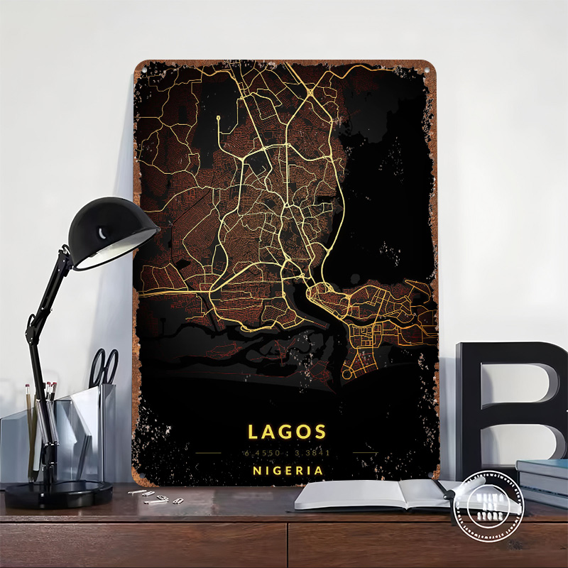 Poster Mappa della Città di La - Retro Gaming Bar recensione e prezzo