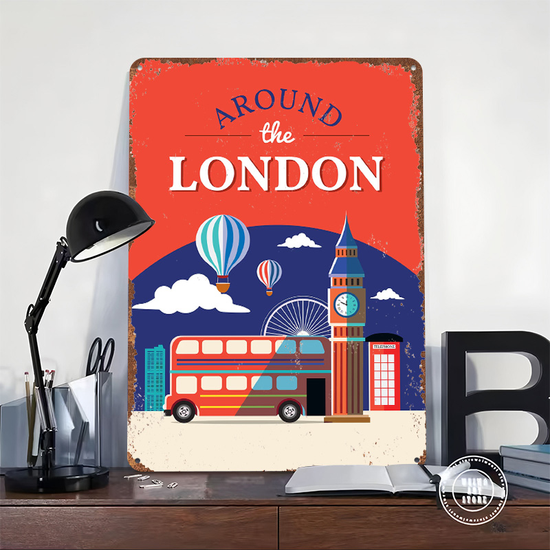 Poster Metallico 'Around the L - Retro Gaming In London recensione e prezzo