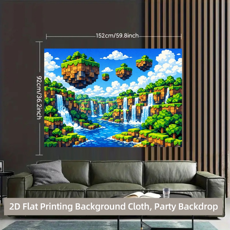 Banner 2D Piatto con Cascata d - Retro Gaming Banner recensione e prezzo